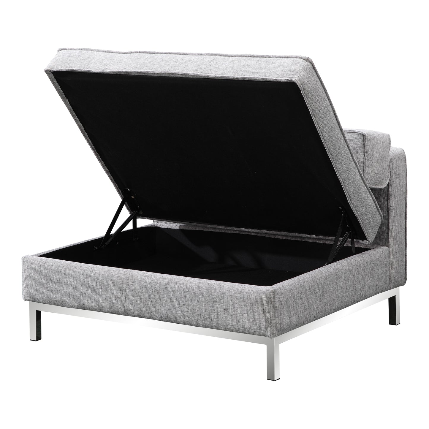 Moes Home Ottomans Covella Grey Modern Furniture