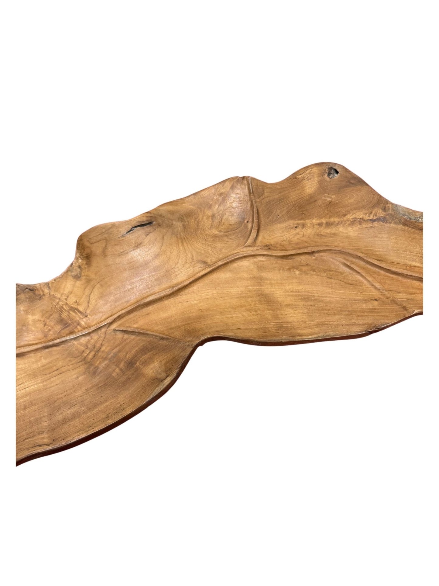 Eclectic Home Accent Teak Leaf Plate 1228M Wooden Decor Furniture - Accent - Eclectic Home - Atlanta Designer Rugs