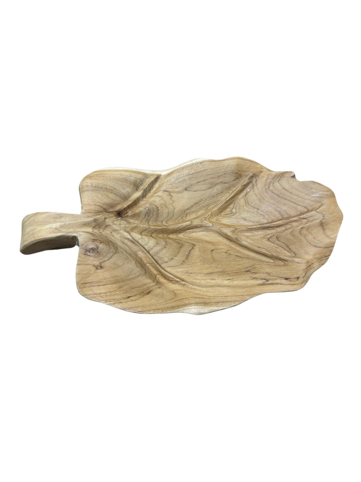 Eclectic Home Accent Teak Leaf Plate 130120 Wooden Decor Furniture - Accent - Eclectic Home - Atlanta Designer Rugs