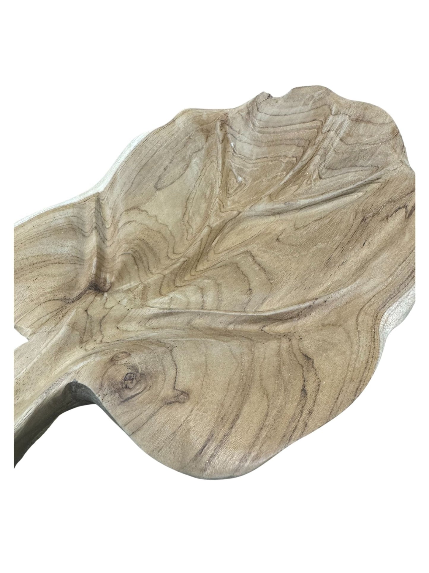 Eclectic Home Accent Teak Leaf Plate 130120 Wooden Decor Furniture - Accent - Eclectic Home - Atlanta Designer Rugs