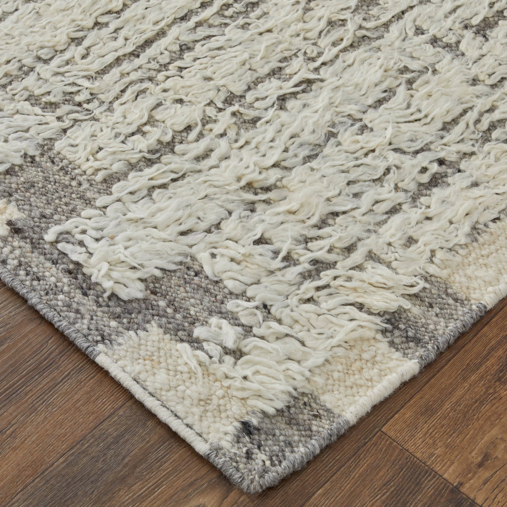 Feizy Ashby 8906F Ivory Gray Transitional/Casual Hand Woven Rug - Rugs - Feizy - Atlanta Designer Rugs