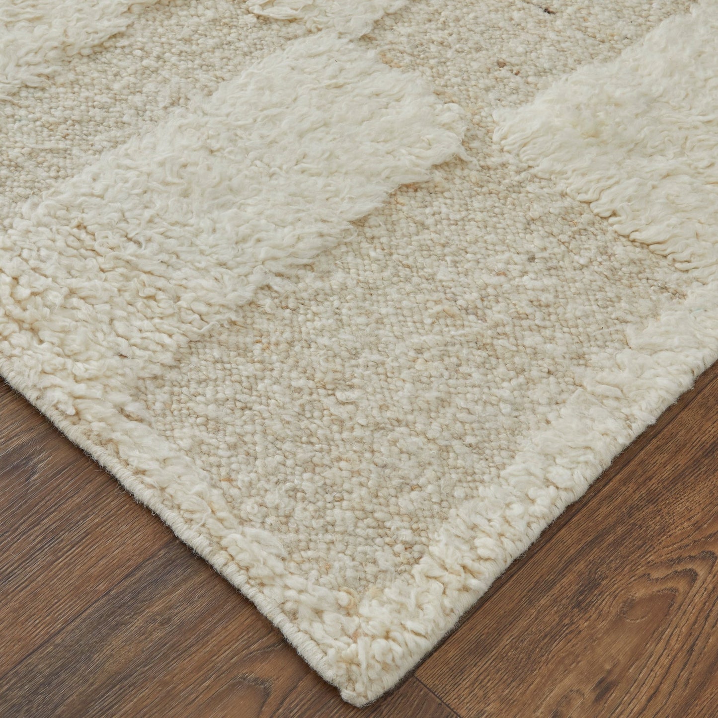 Feizy Ashby 8907F Ivory Beige Transitional/Mid - Century Moder Hand Woven Rug - Rugs - Feizy - Atlanta Designer Rugs