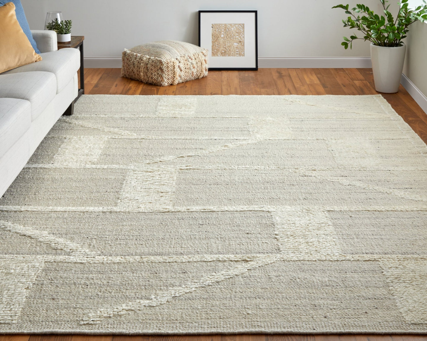 Feizy Ashby 8908F Beige Ivory Transitional/Farmhouse/Casual Hand Woven Rug - Rugs - Feizy - Atlanta Designer Rugs