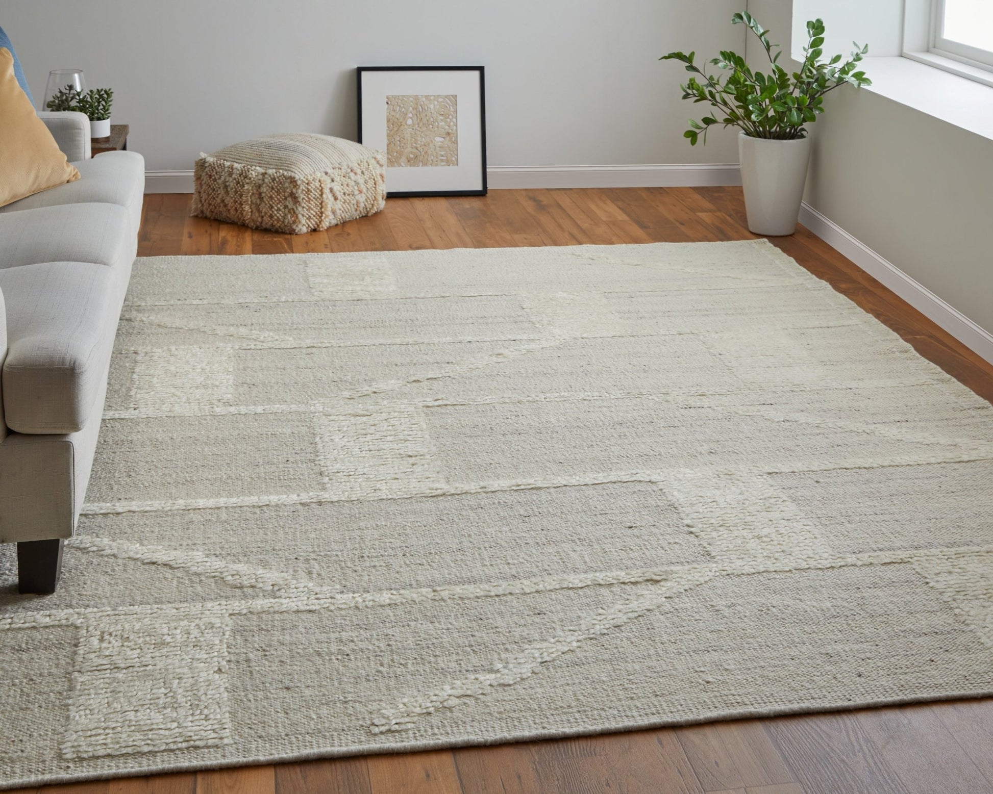 Feizy Ashby 8908F Beige Ivory Transitional/Farmhouse/Casual Hand Woven Rug - Rugs - Feizy - Atlanta Designer Rugs