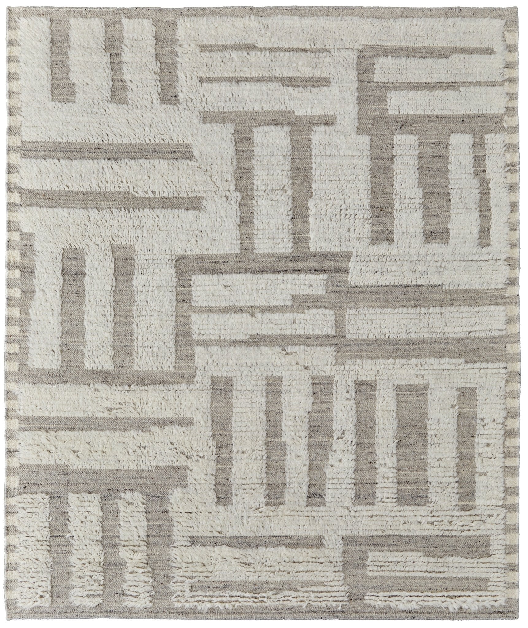 Feizy Ashby 8909F Ivory Gray Transitional/Farmhouse Hand Woven Rug - Rugs - Feizy - Atlanta Designer Rugs