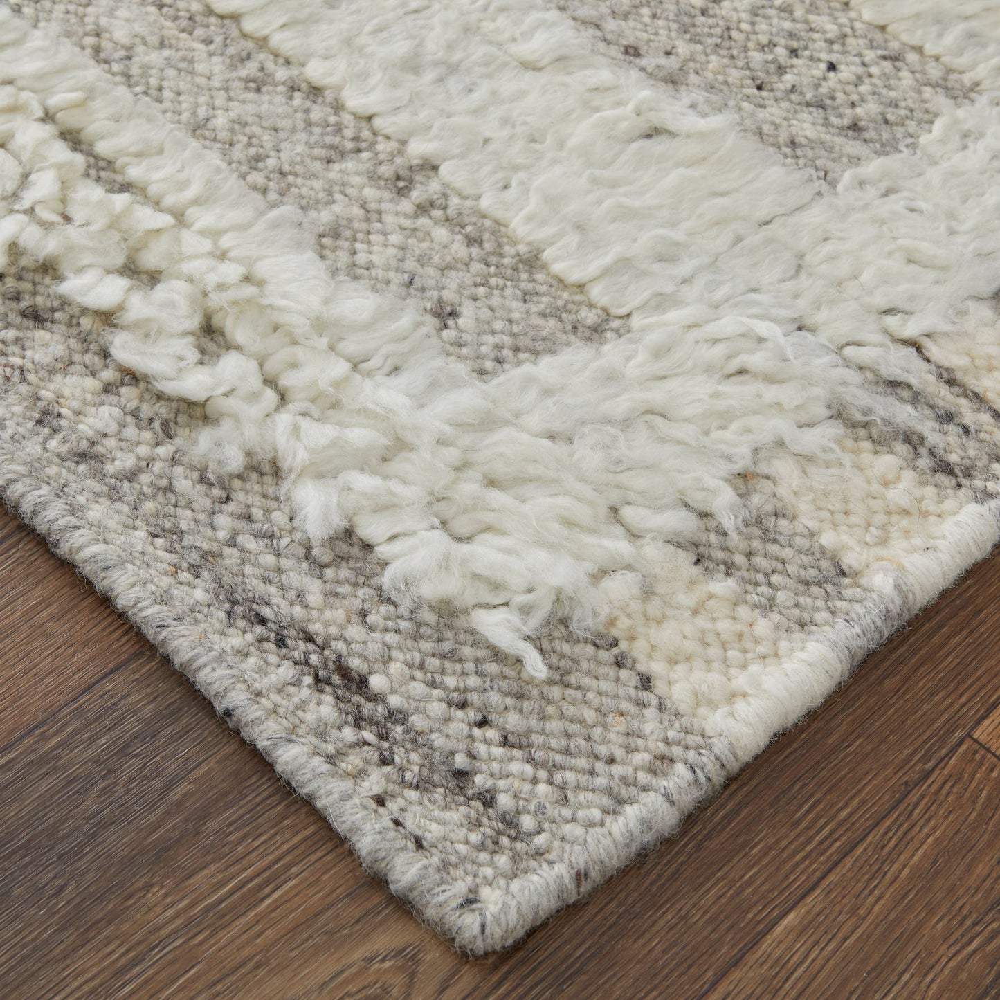 Feizy Ashby 8909F Ivory Gray Transitional/Farmhouse Hand Woven Rug - Rugs - Feizy - Atlanta Designer Rugs