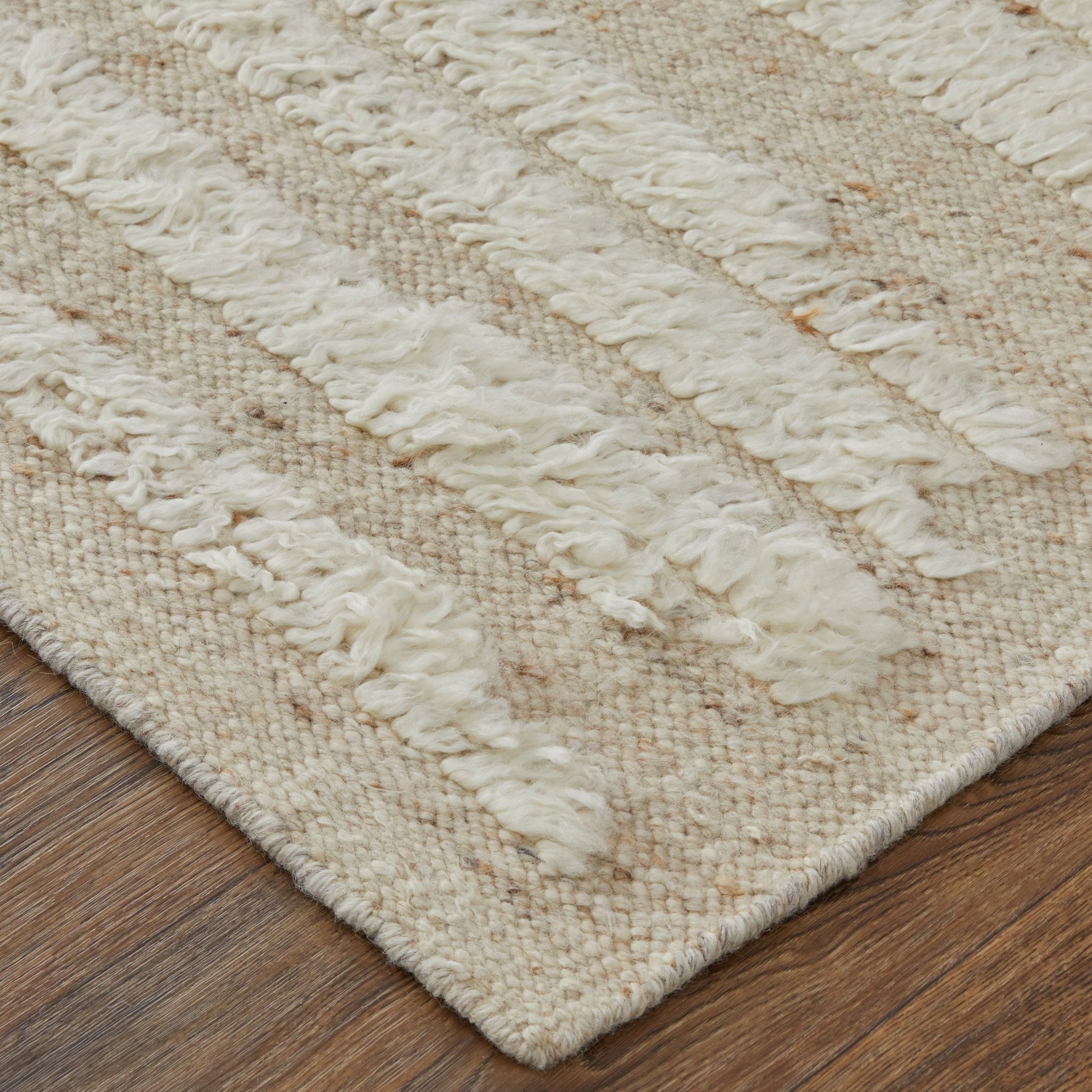 Feizy Ashby 8910F Ivory Beige Transitional/Scandinavian/Casu Hand Woven Rug - Rugs - Feizy - Atlanta Designer Rugs