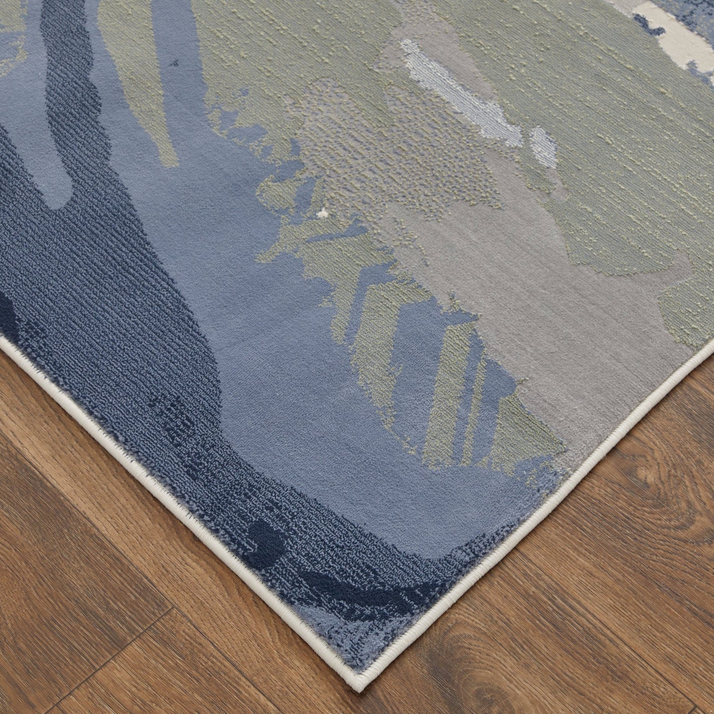 Feizy Clio 39K2F Blue Beige Modern/Industrial/Casual Machine Woven Rug - Rugs - Feizy - Atlanta Designer Rugs