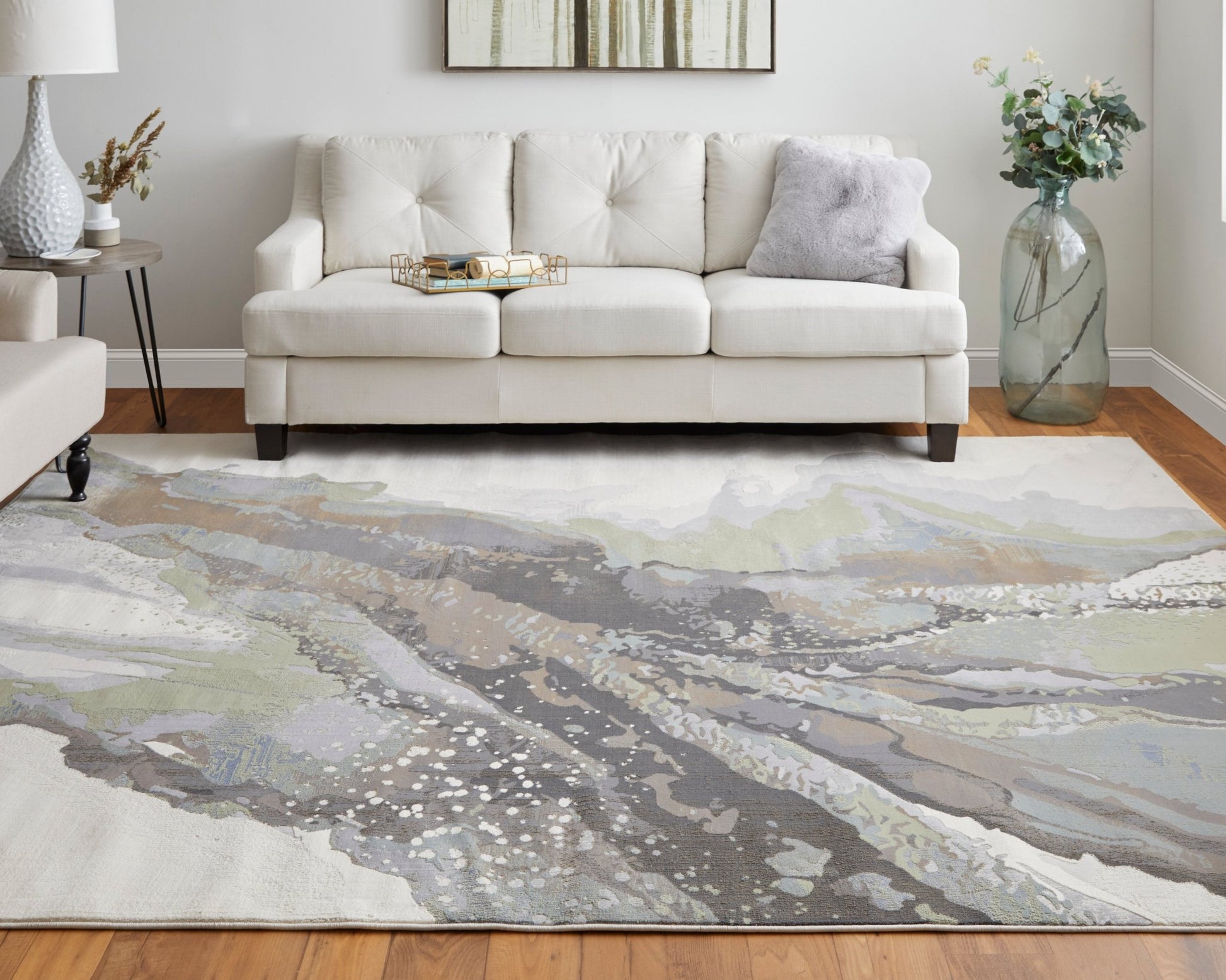 Feizy Clio 39K2F Gray Multi Modern/Industrial/Casual Machine Woven Rug - Rugs - Feizy - Atlanta Designer Rugs