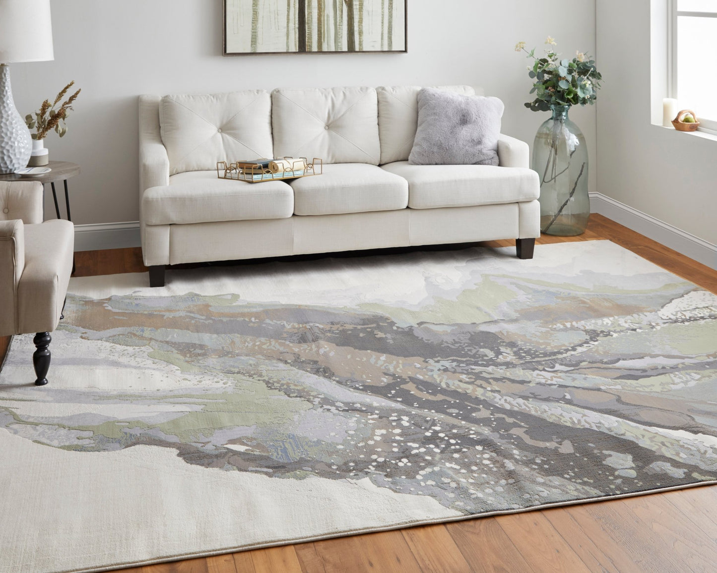 Feizy Clio 39K2F Gray Multi Modern/Industrial/Casual Machine Woven Rug - Rugs - Feizy - Atlanta Designer Rugs