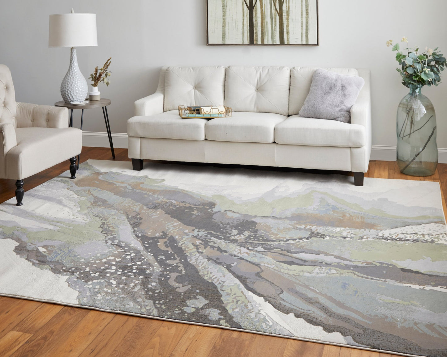 Feizy Clio 39K2F Gray Multi Modern/Industrial/Casual Machine Woven Rug - Rugs - Feizy - Atlanta Designer Rugs