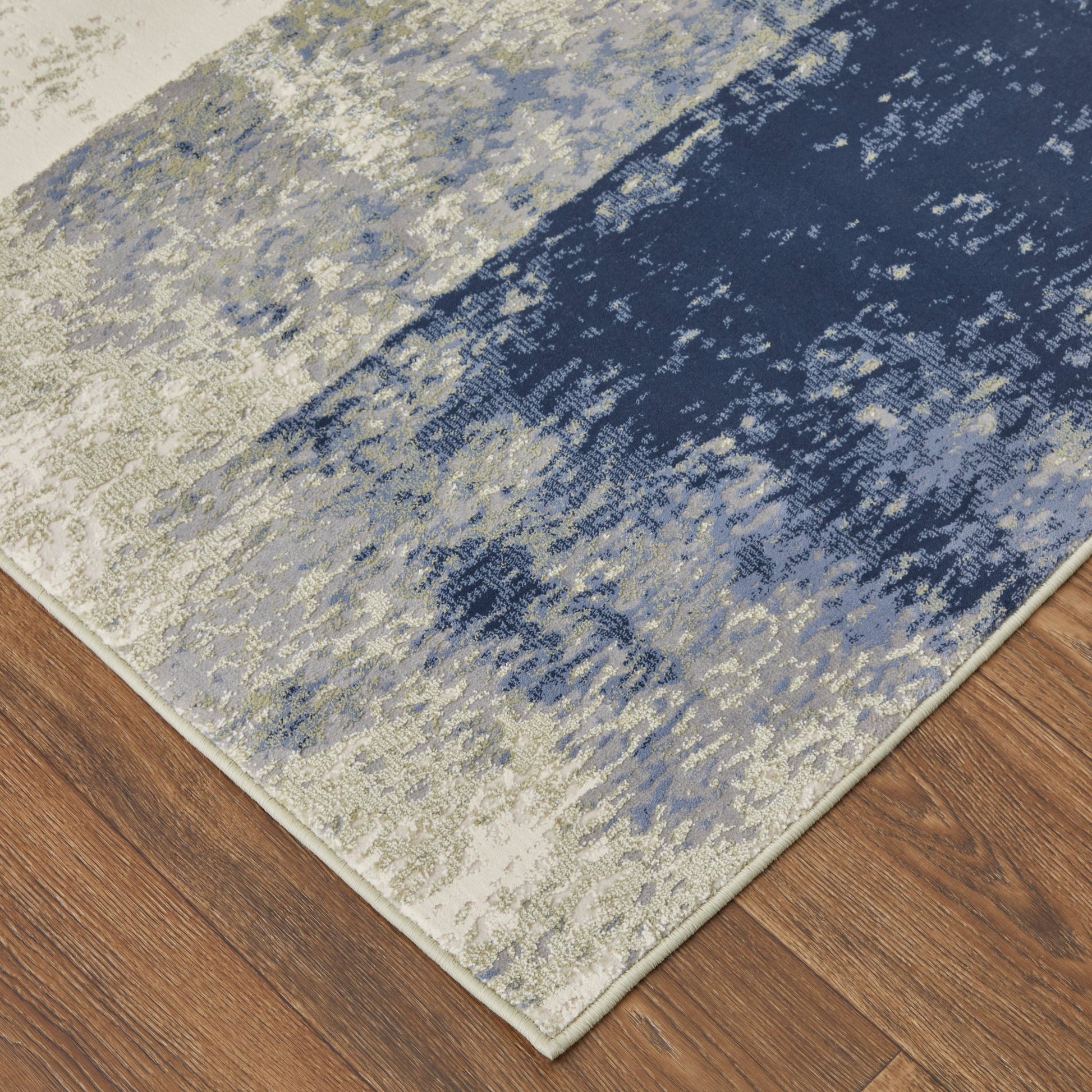 Feizy Clio 39K3F Blue Green Abstract Machine Woven Rug - Rugs - Feizy - Atlanta Designer Rugs