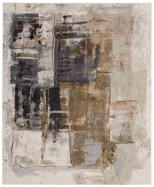 Feizy Clio 39LUF Gray Multi Modern/Industrial/Bohemian & E Machine Woven Rug - Rugs - Feizy - Atlanta Designer Rugs