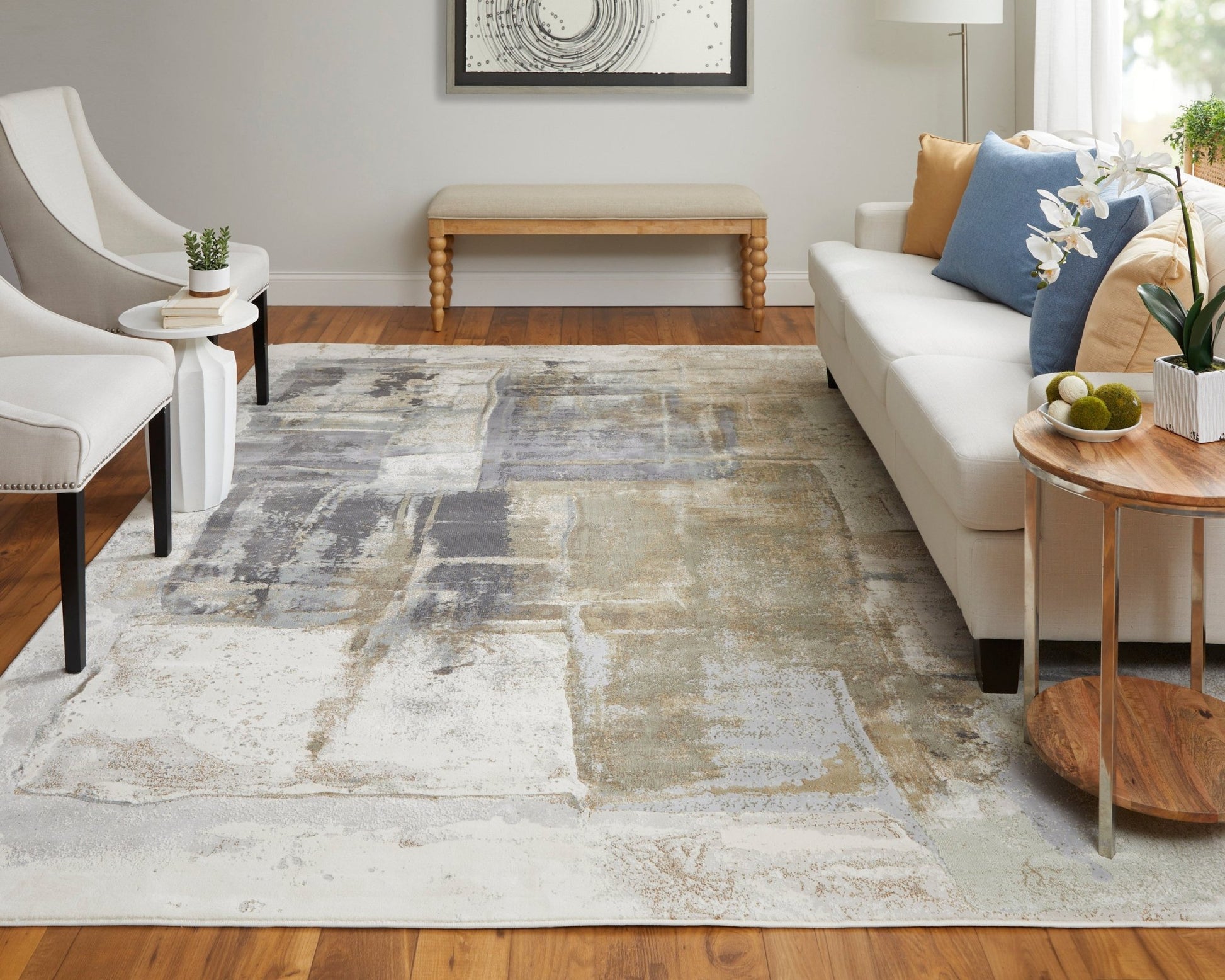 Feizy Clio 39LUF Gray Multi Modern/Industrial/Bohemian & E Machine Woven Rug - Rugs - Feizy - Atlanta Designer Rugs