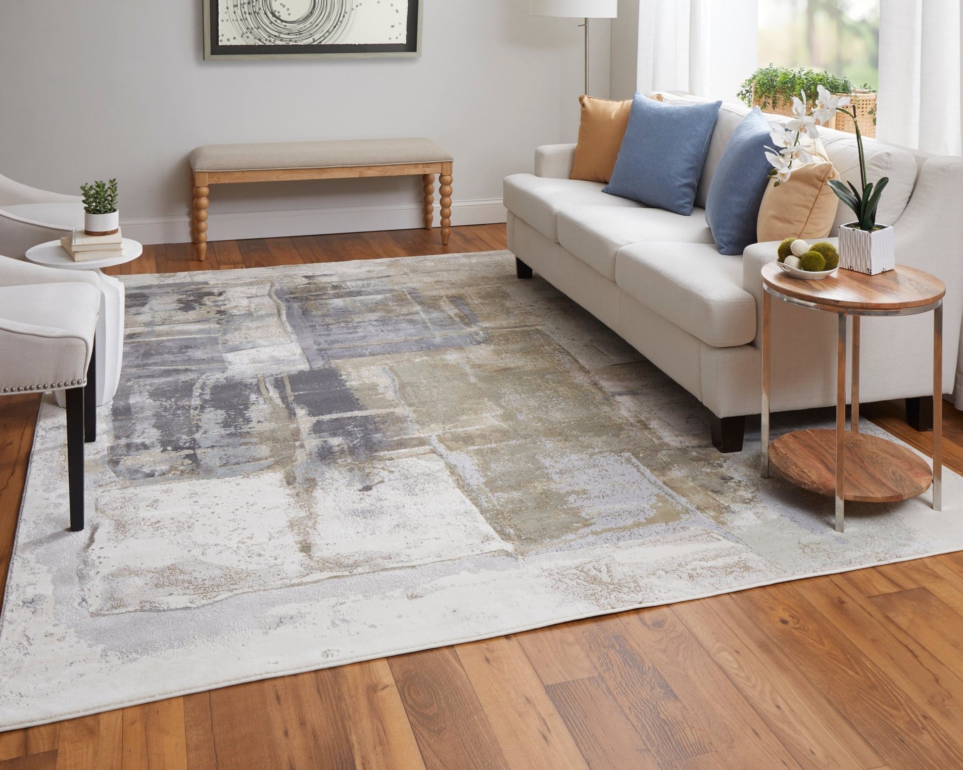 Feizy Clio 39LUF Gray Multi Modern/Industrial/Bohemian & E Machine Woven Rug - Rugs - Feizy - Atlanta Designer Rugs