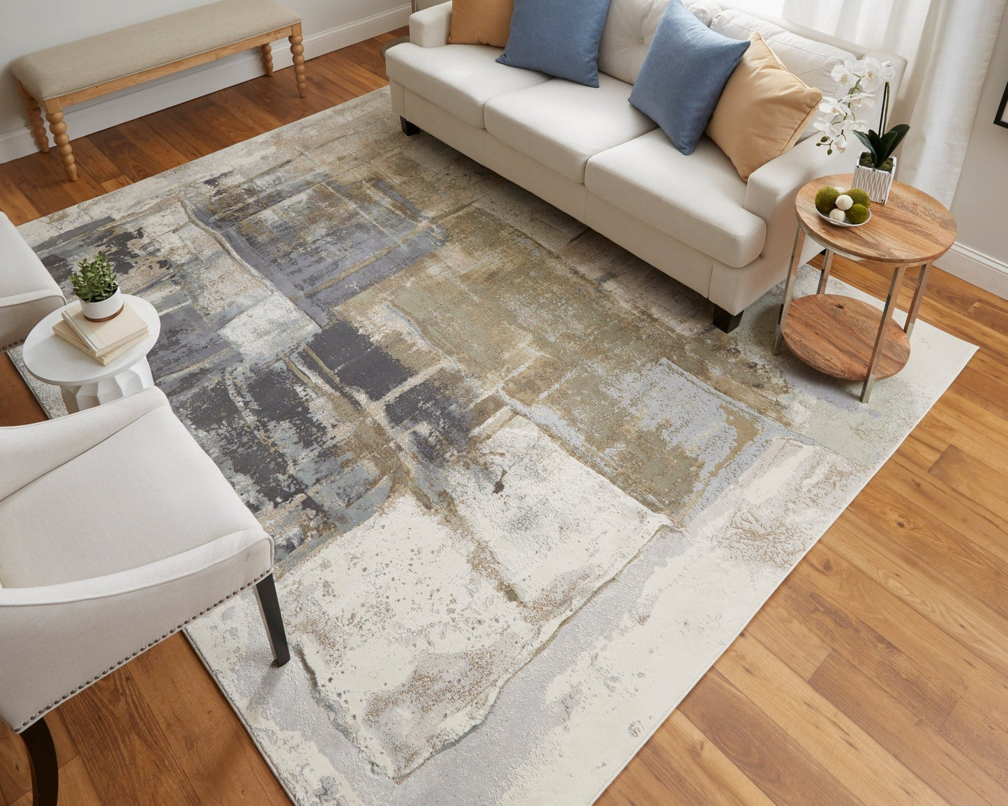 Feizy Clio 39LUF Gray Multi Modern/Industrial/Bohemian & E Machine Woven Rug - Rugs - Feizy - Atlanta Designer Rugs