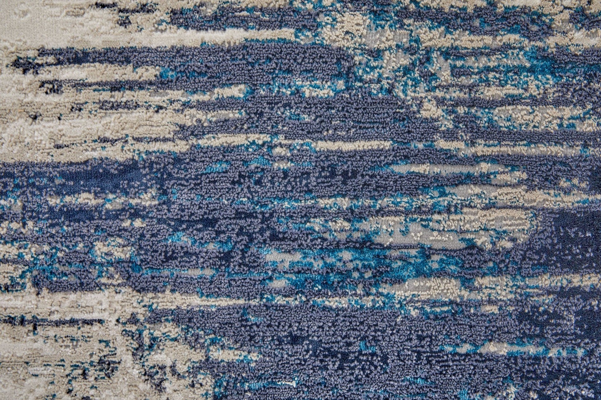 Feizy Indio 39GYF Beige Blue Streak/Painterly Machine Woven Rug - Rugs - Feizy - Atlanta Designer Rugs