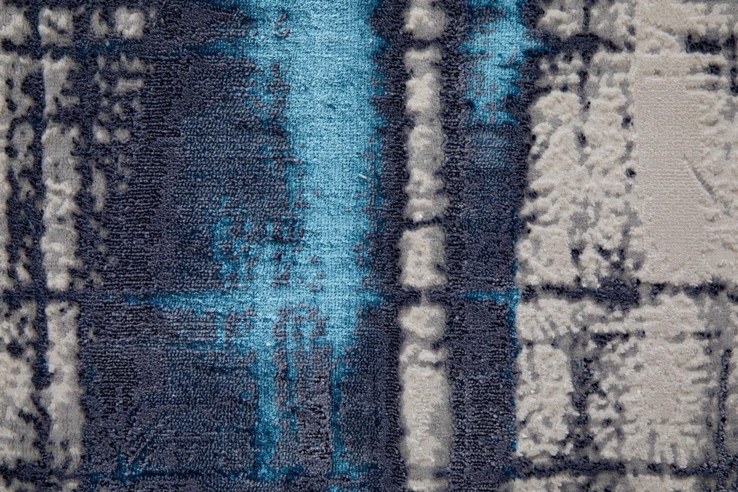 Feizy Indio 39GZF Blue Ivory Abstract Machine Woven Rug - Rugs - Feizy - Atlanta Designer Rugs