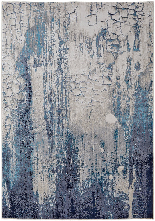 Feizy Indio 39H2F Blue Beige Modern/Industrial/Casual Machine Woven Rug - Rugs - Feizy - Atlanta Designer Rugs