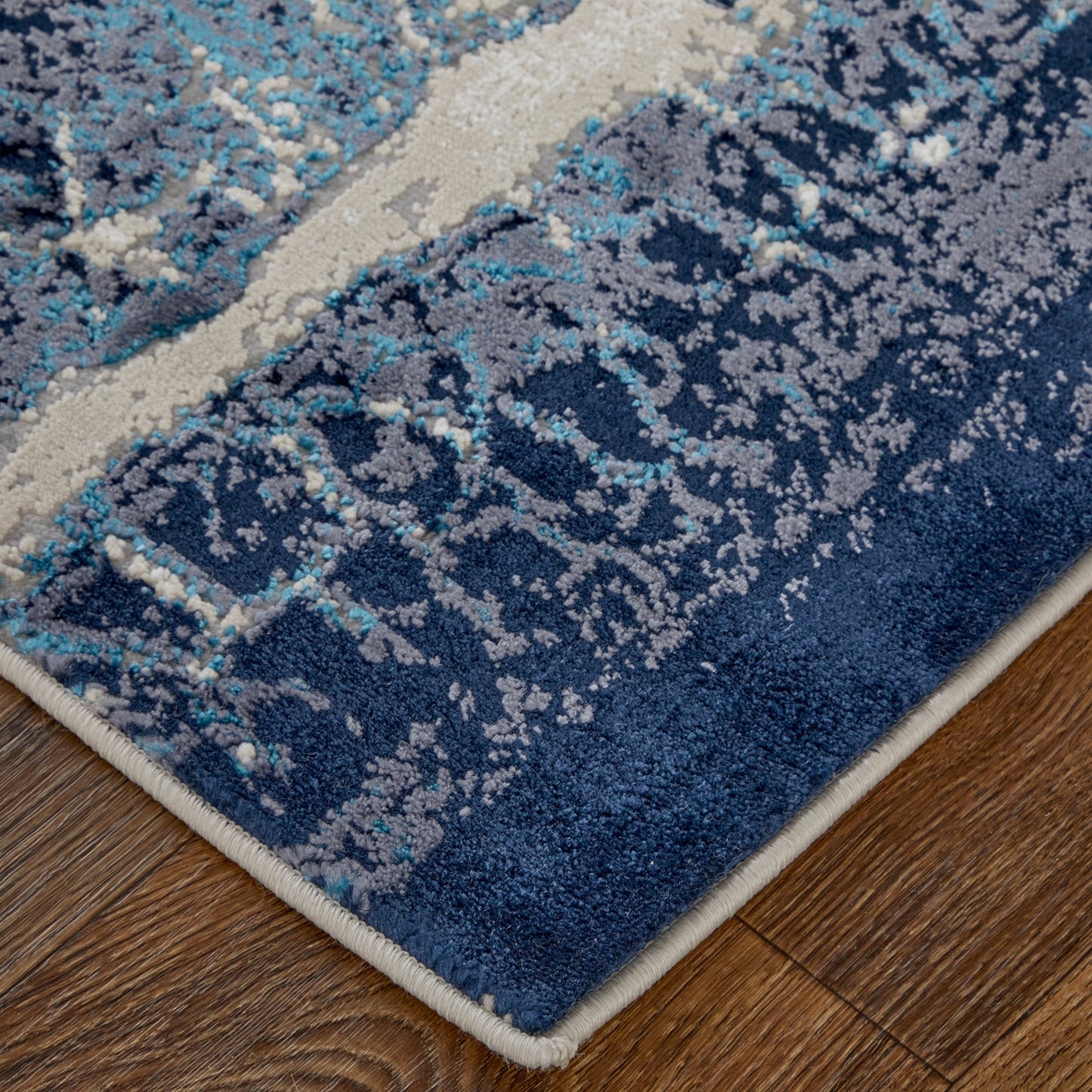 Feizy Indio 39H2F Blue Beige Modern/Industrial/Casual Machine Woven Rug - Rugs - Feizy - Atlanta Designer Rugs