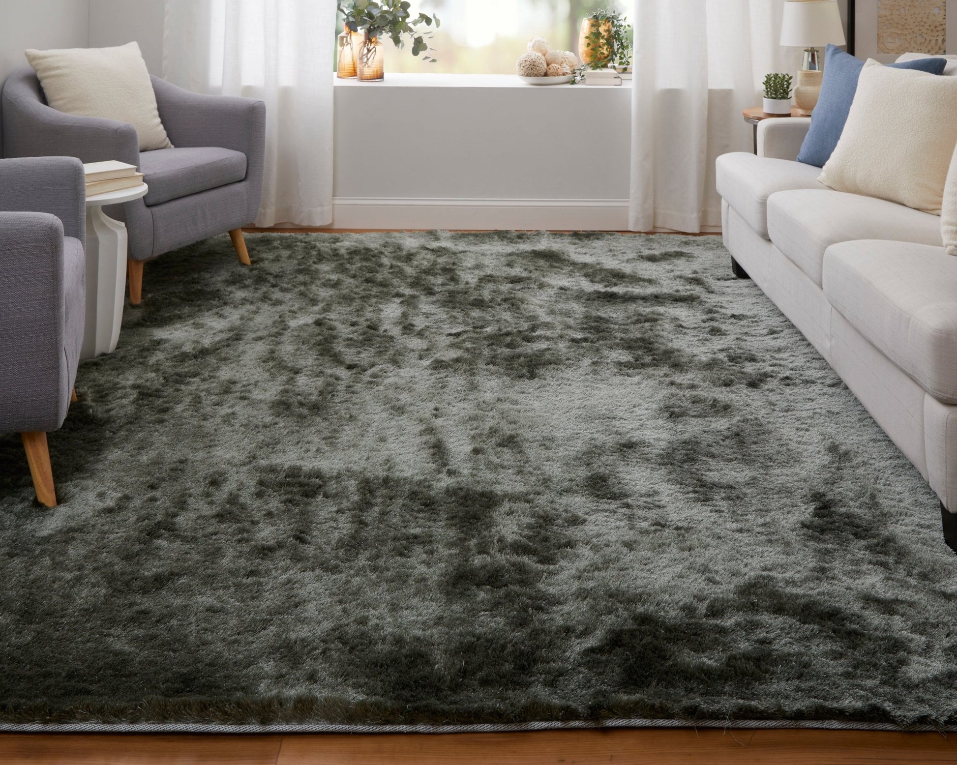 Feizy Indochine 4550F Green Modern/Luxury & Glam/Casual Hand Tufted Rug - Rugs - Feizy - Atlanta Designer Rugs