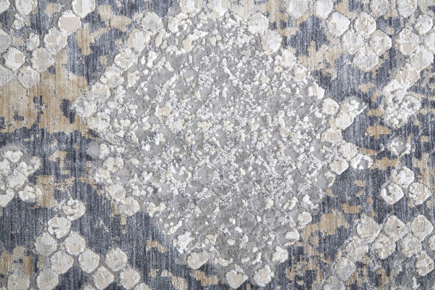 Feizy Laina 39GIF Blue Gray Transitional/Global/Farmhouse Machine Woven Rug - Rugs - Feizy - Atlanta Designer Rugs