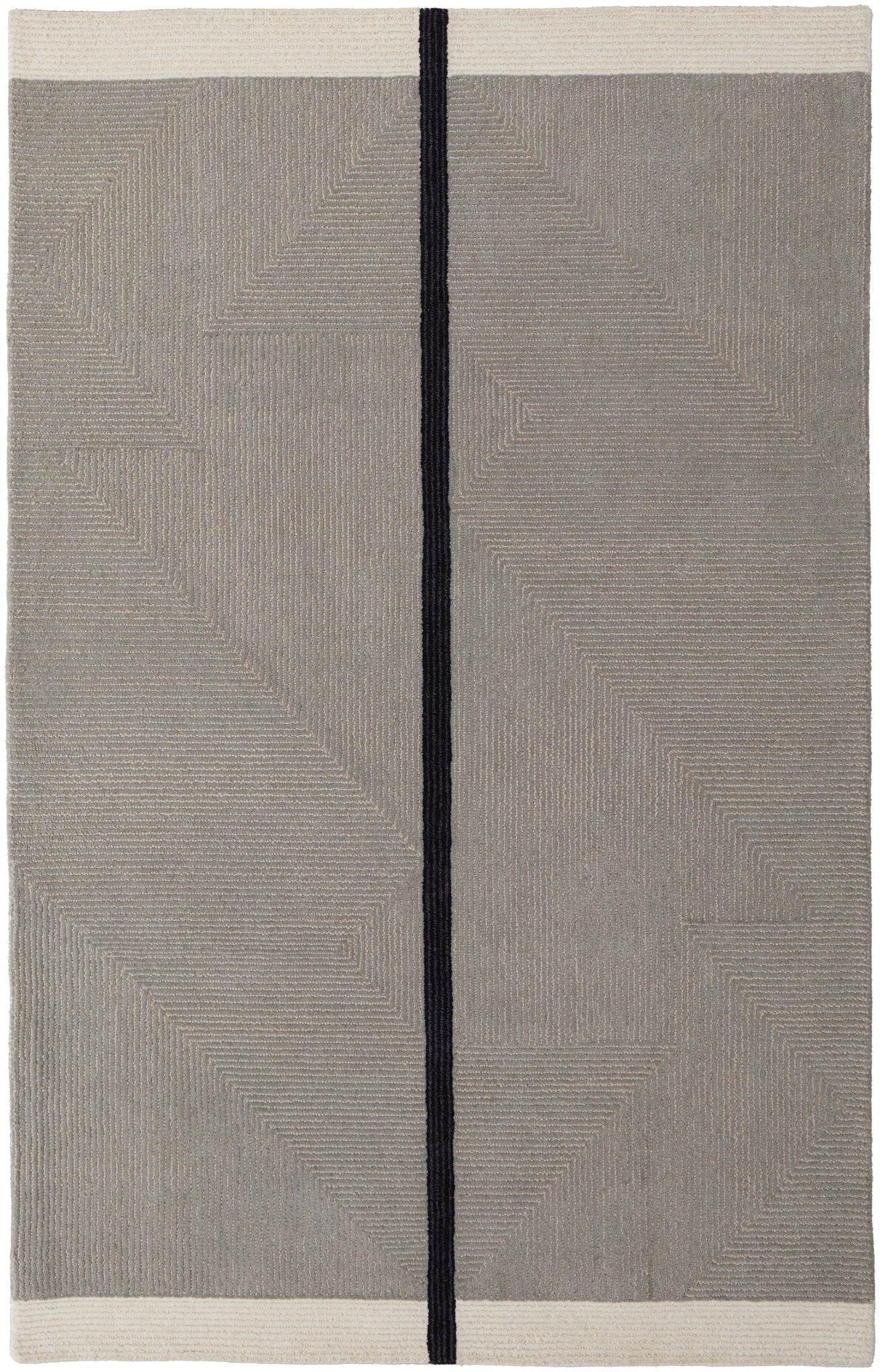 Feizy Maguire 8904F Gray Black Transitional/Industrial/Mid - Ce Hand Tufted Rug - Rugs - Feizy - Atlanta Designer Rugs