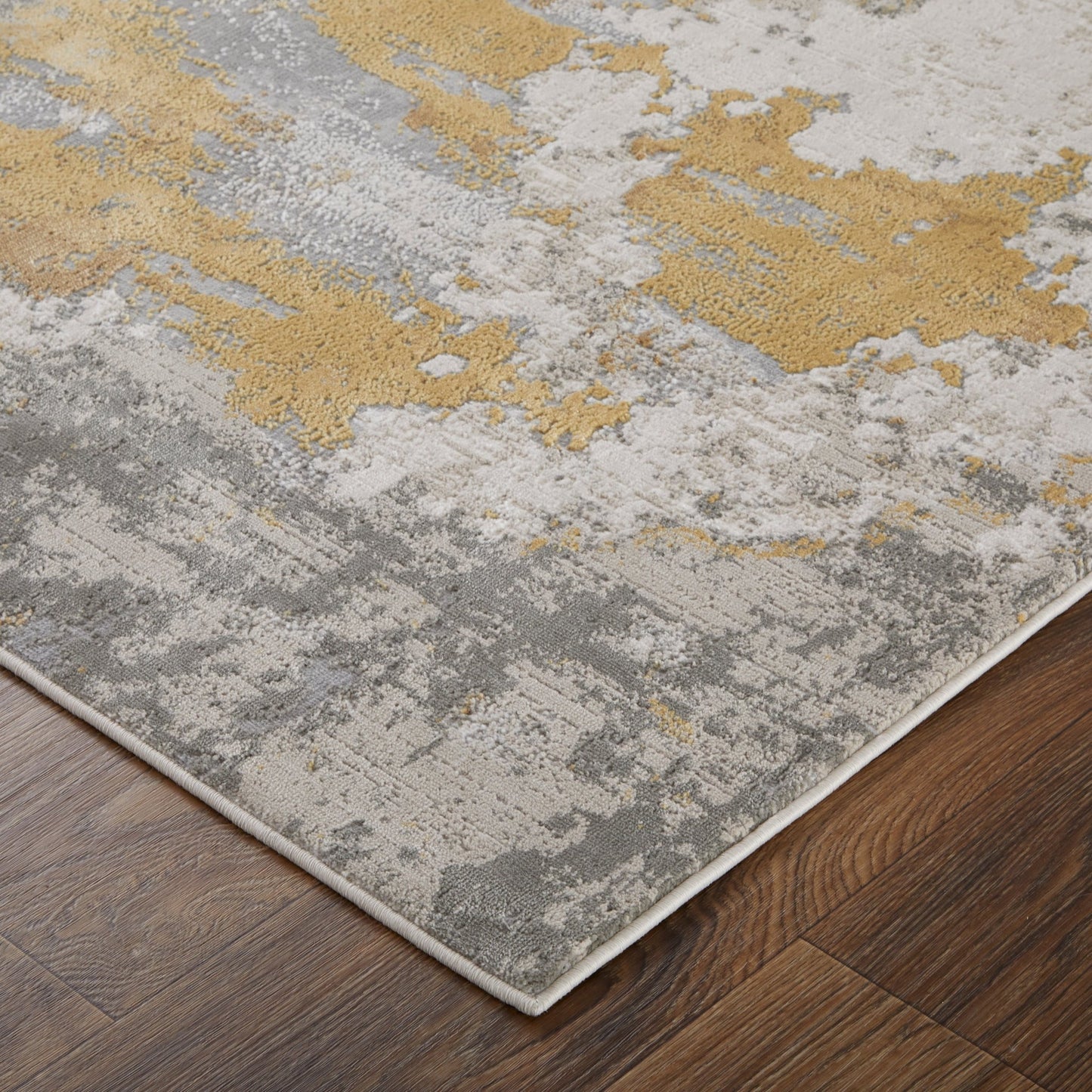 Feizy Waldor 3970F Gold Birch Modern/Luxury & Glam/Casual Machine Woven Rug - Rugs - Feizy - Atlanta Designer Rugs