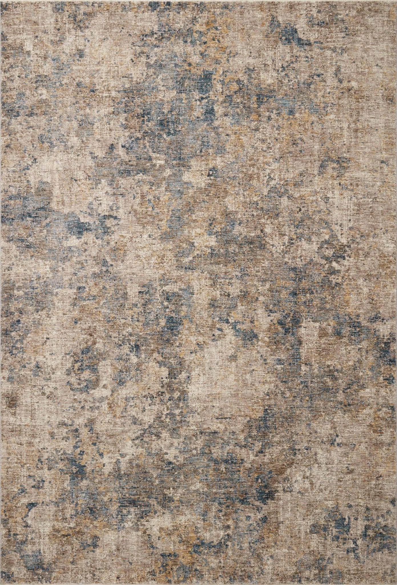 Loloi GAIA GAA - 03 Taupe Denim Traditional Power Loomed Rug - Rugs - Loloi - Atlanta Designer Rugs