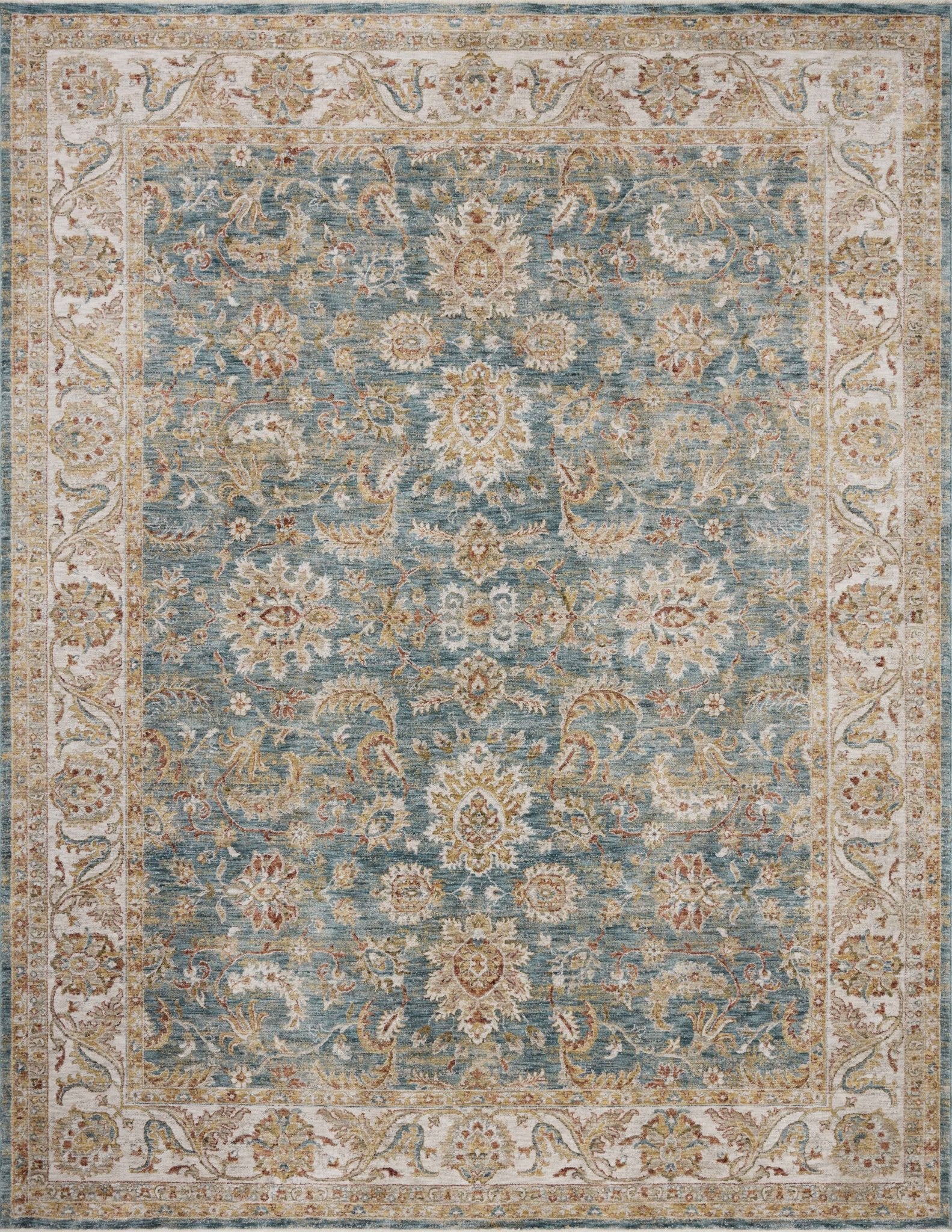 Loloi GAIA GAA - 04 Ocean Multi Traditional Power Loomed Rug - Rugs - Loloi - Atlanta Designer Rugs