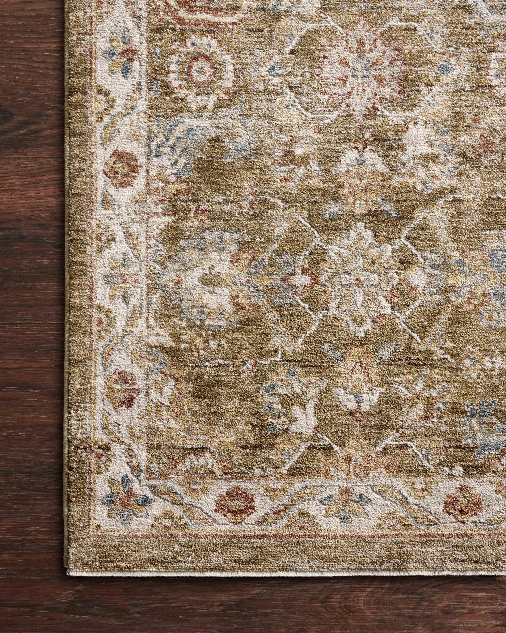 Loloi GAIA GAA - 05 Olive Multi Traditional Power Loomed Rug - Rugs - Loloi - Atlanta Designer Rugs