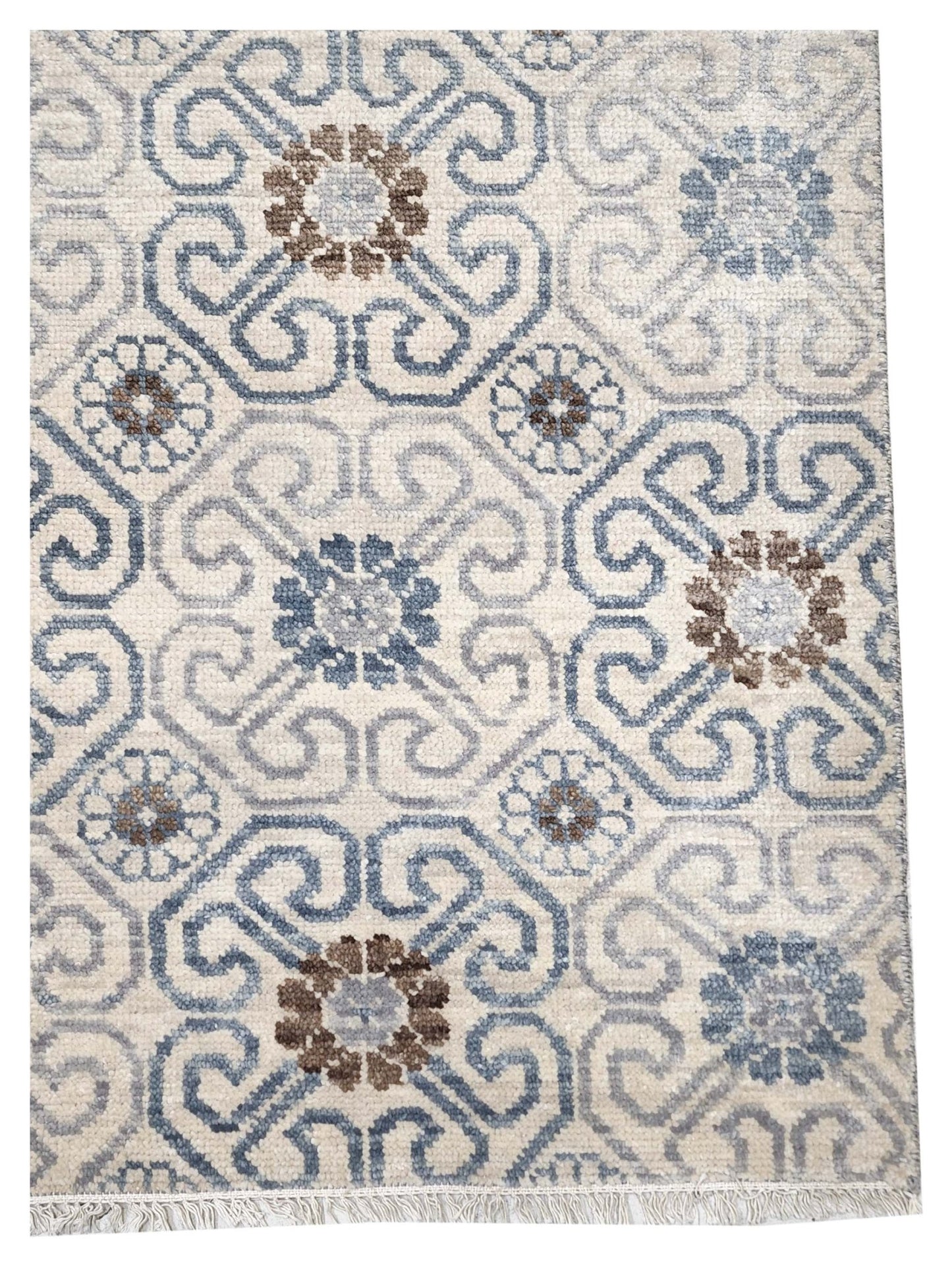 Artisan Amanda Beige Traditional Knotted Rug - Rugs - Artisan - Atlanta Designer Rugs