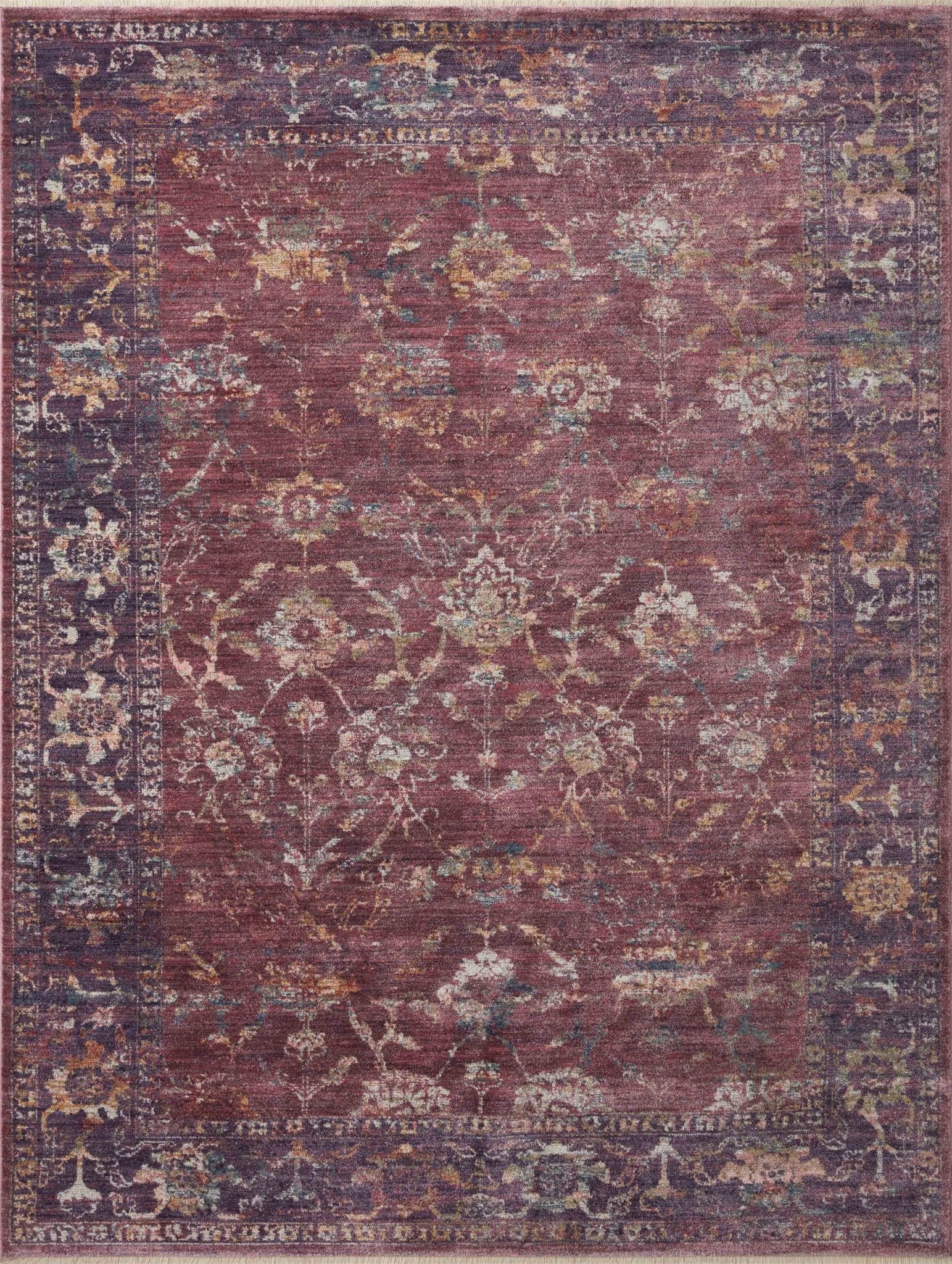 Loloi Giada GIA - 02 Grape Multi Traditional Power Loomed Rug - Rugs - Loloi - Atlanta Designer Rugs