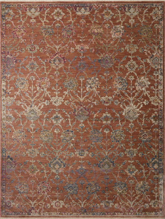 Loloi Giada GIA-05 Terracotta Multi Traditional Power Loomed Rug