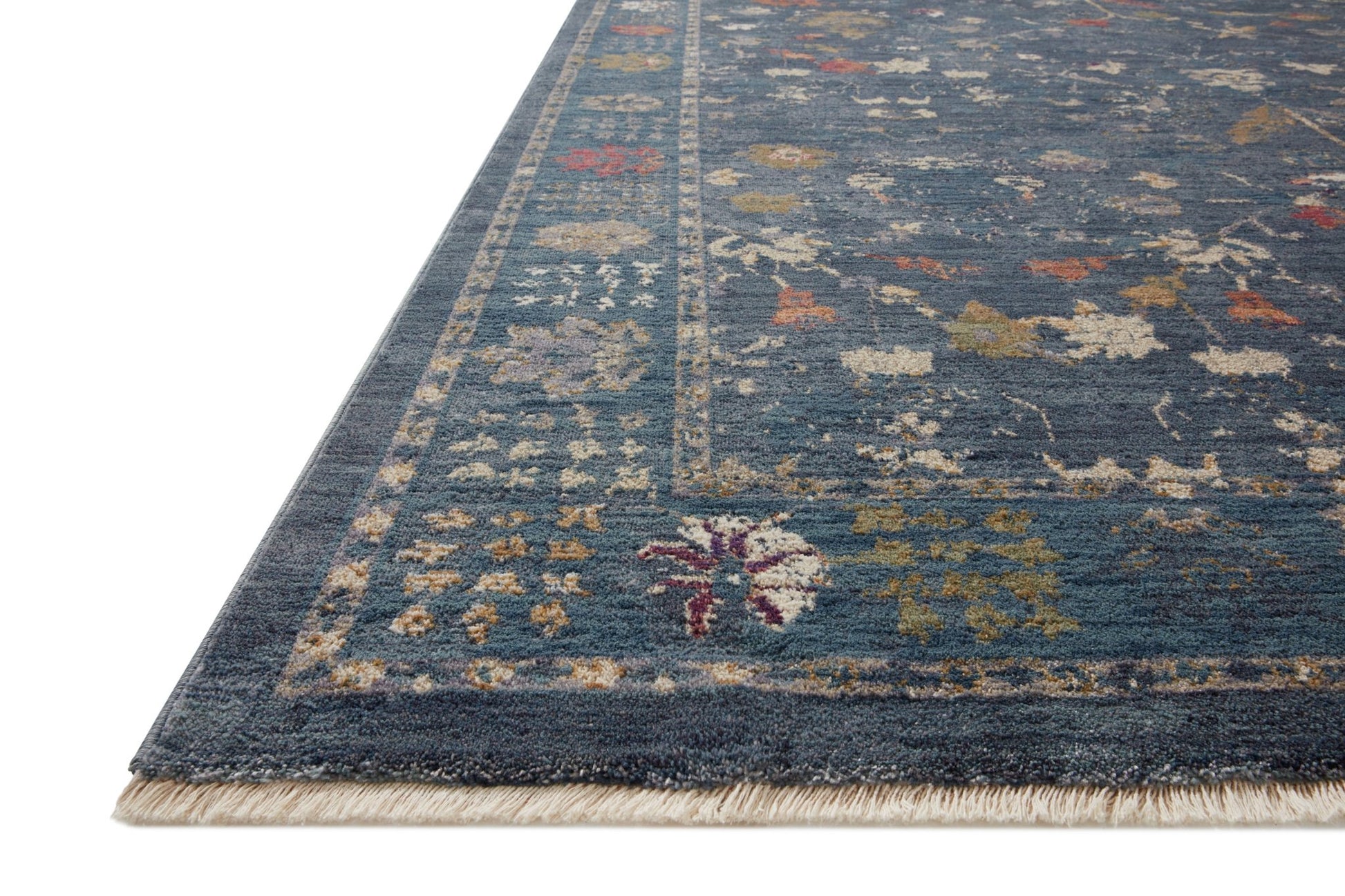 Loloi Giada GIA - 06 Denim Multi Traditional Power Loomed Rug - Rugs - Loloi - Atlanta Designer Rugs