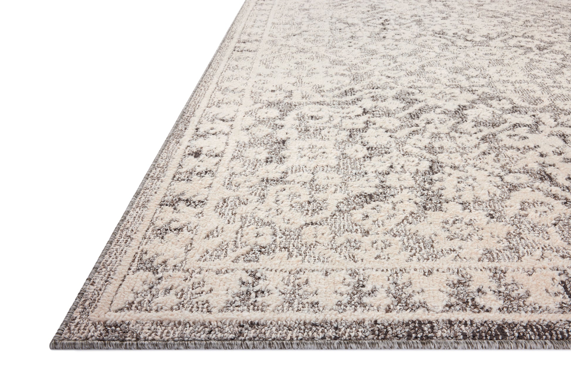 Magnolia Home Gigi GIG-01 Grey Ivory Transitional Power Loomed Rug