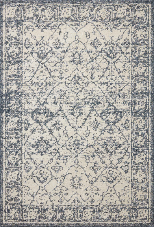 Magnolia Home Gigi GIG-02 Ivory Blue Transitional Power Loomed Rug