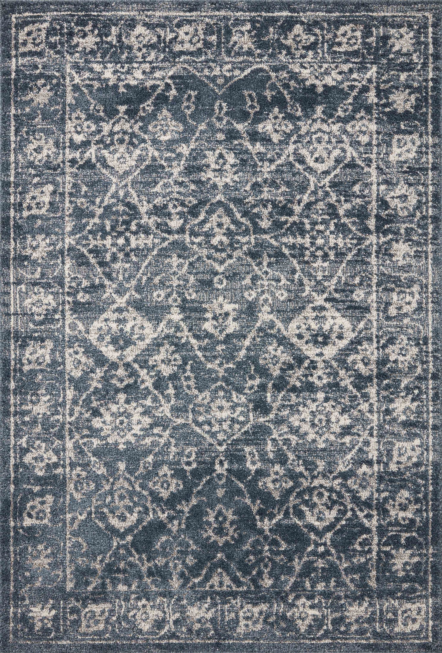 Magnolia Home Gigi GIG-02 Navy Stone Transitional Power Loomed Rug