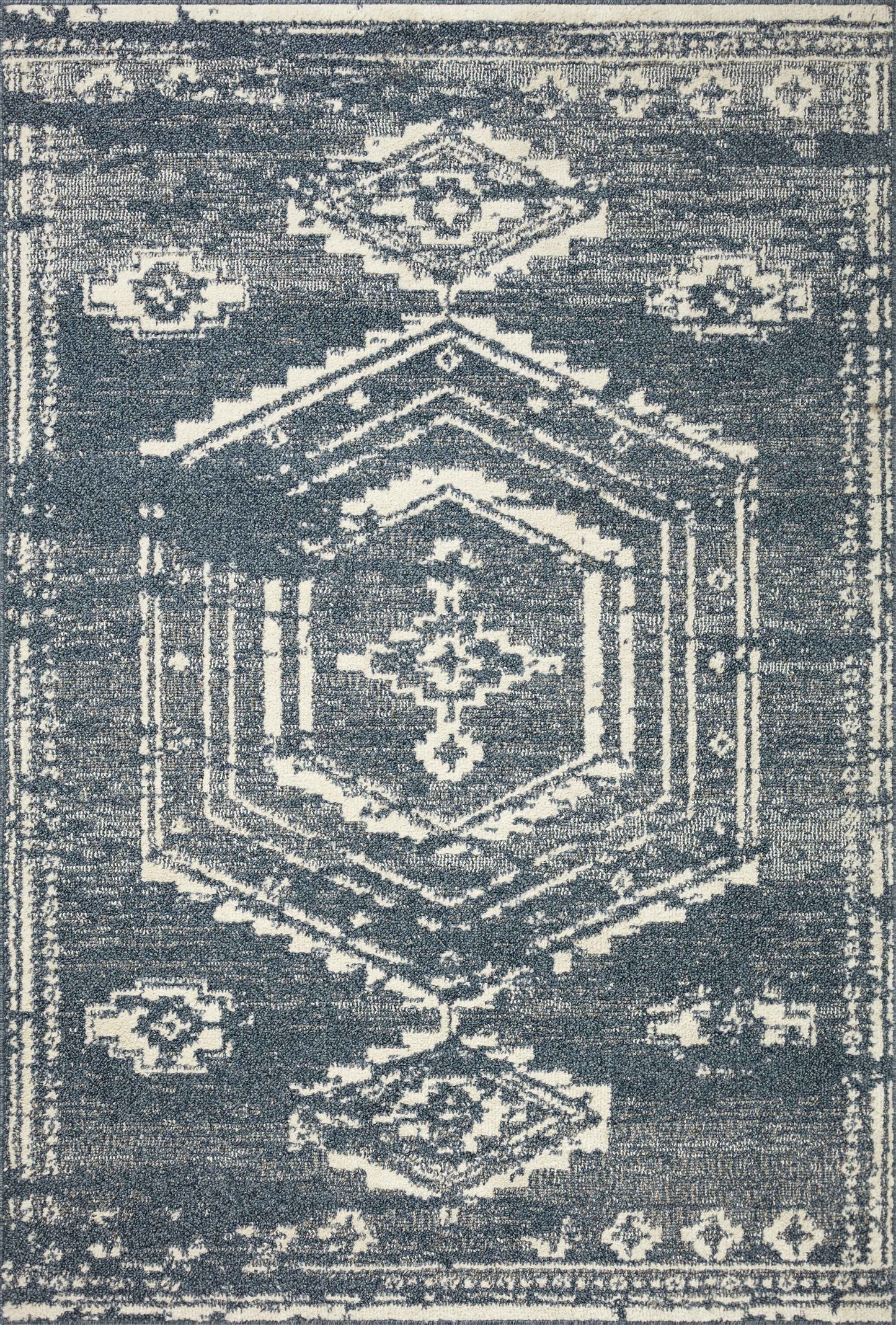 Magnolia Home Gigi GIG-03 Denim Ivory Transitional Power Loomed Rug