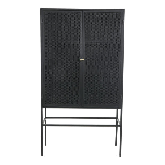 Moes Home Cabinets Isandros Black Industrial Furniture