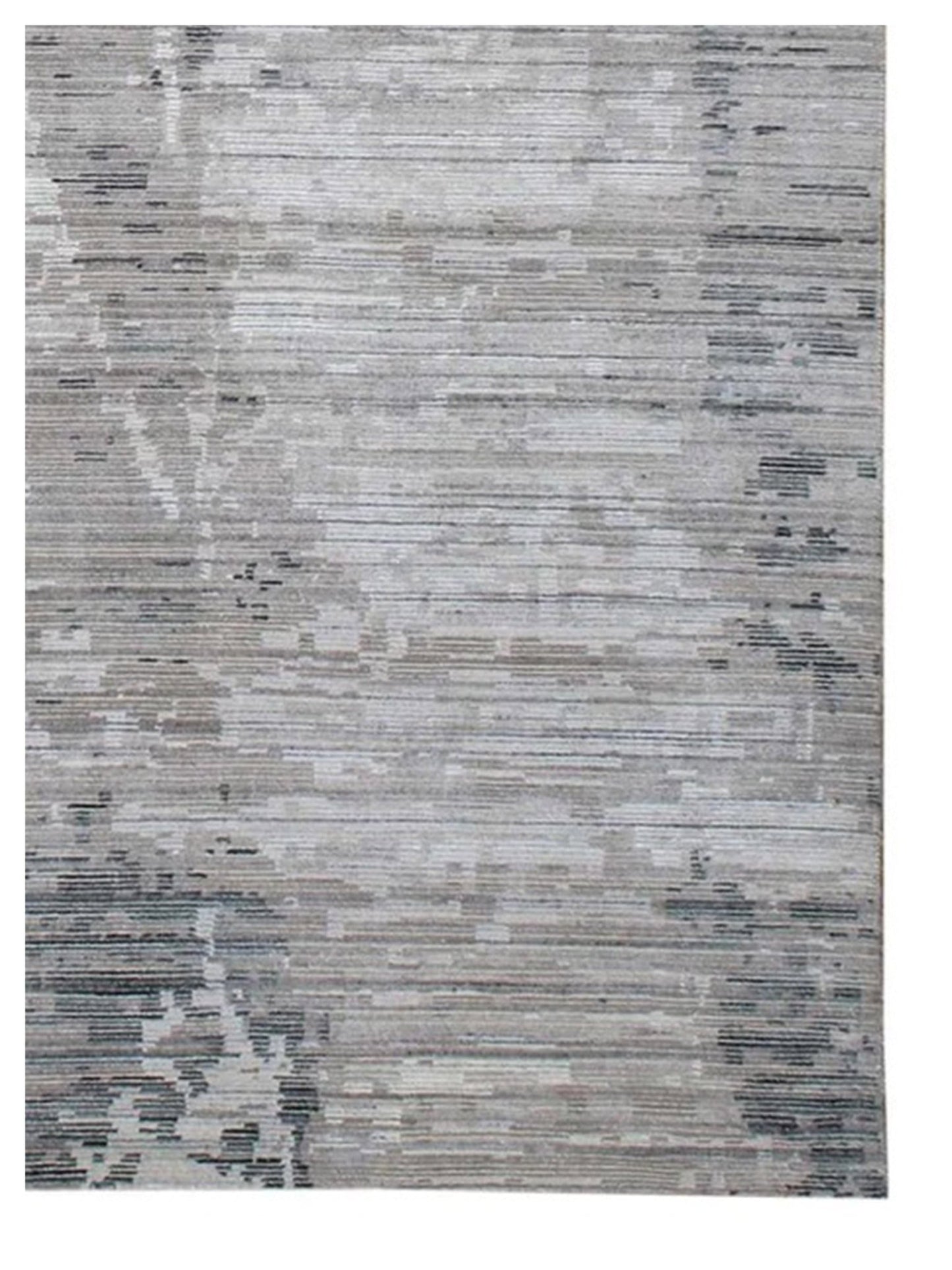 Artisan Mary Silver Contemporary Knotted Rug - Rugs - Artisan - Atlanta Designer Rugs