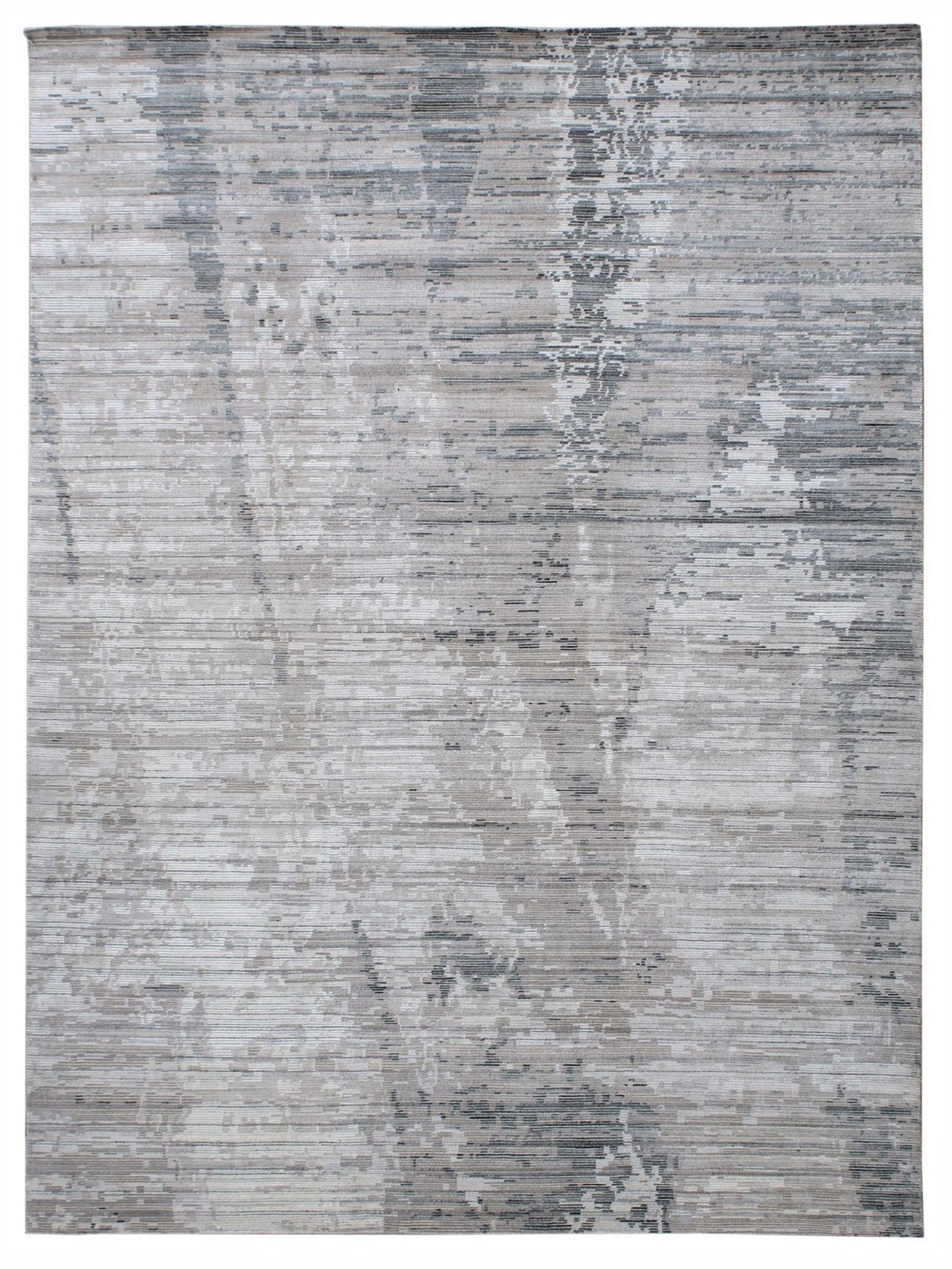 Artisan Mary Silver Contemporary Knotted Rug - Rugs - Artisan - Atlanta Designer Rugs