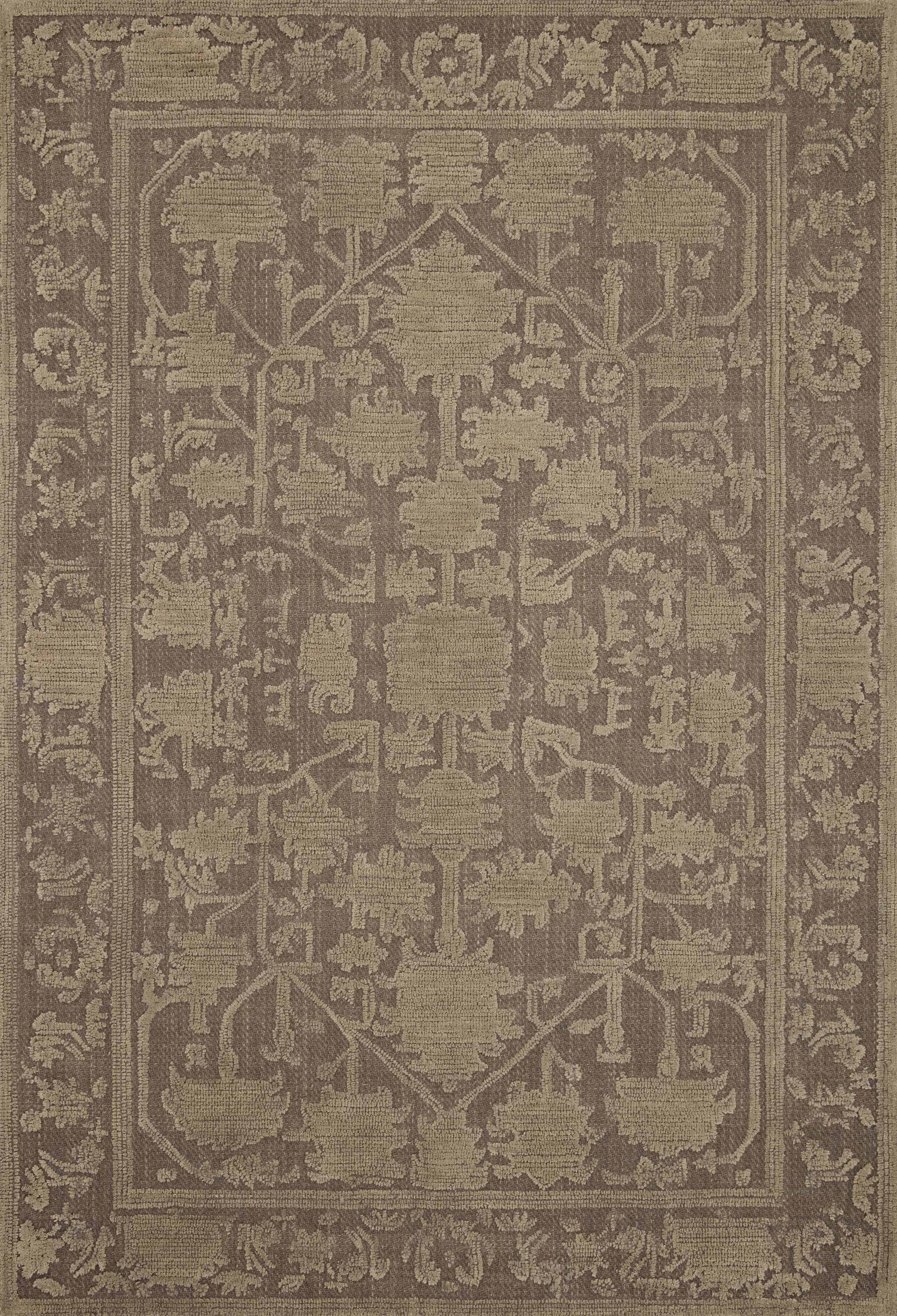 Magnolia Home Gloria GLO-01 Bark Khaki Traditional Hand Tufted Rug