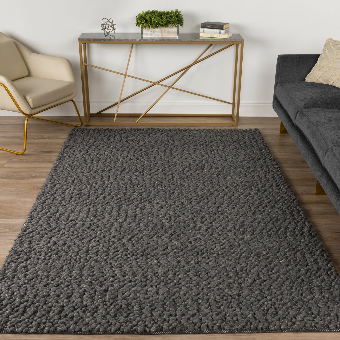 Dalyn Rugs Gorbea GR1 Charcoal Casual Loom Rug - Rugs - Dalyn Rugs - Atlanta Designer Rugs