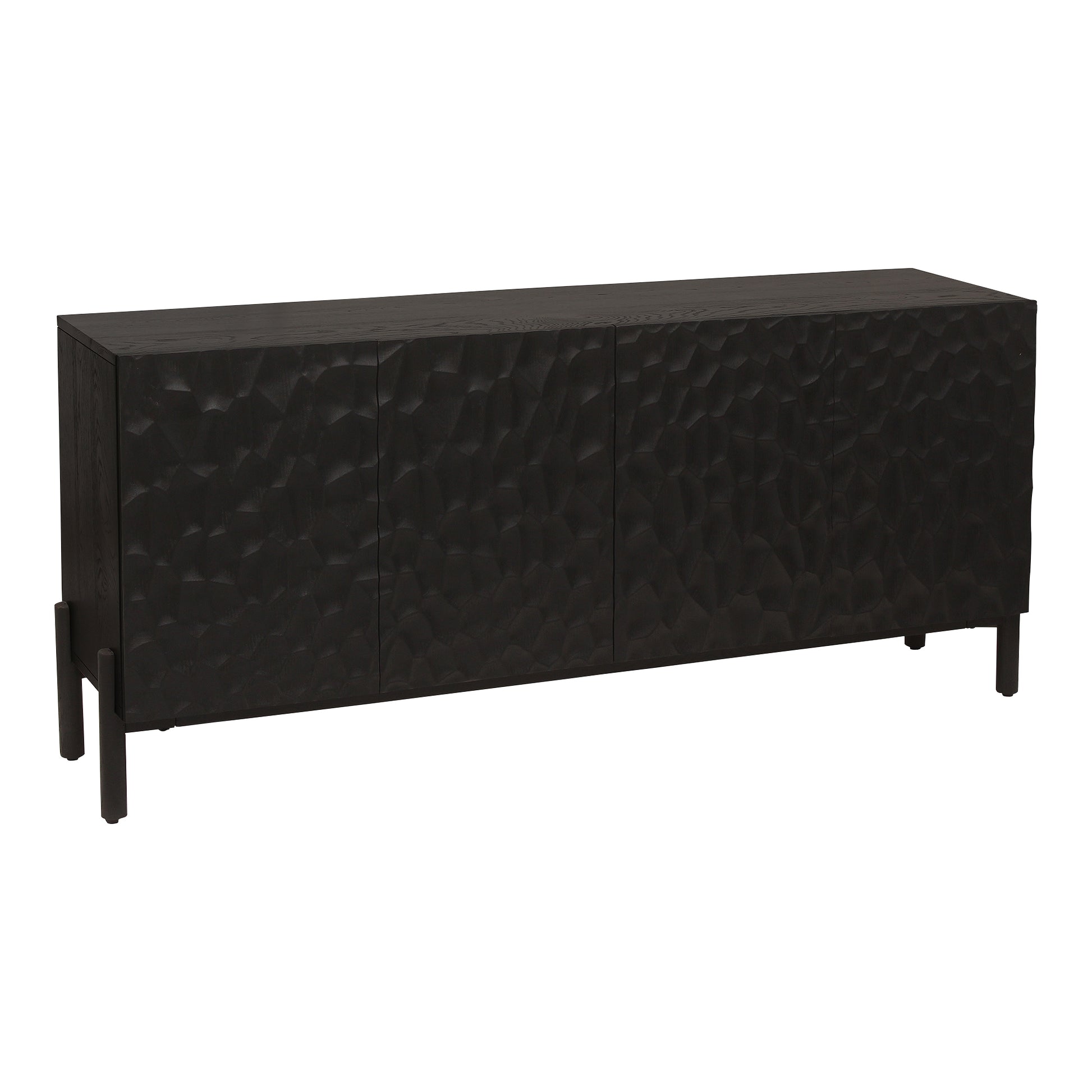 Moes Home Sideboards Misaki Black Contemporary Furniture