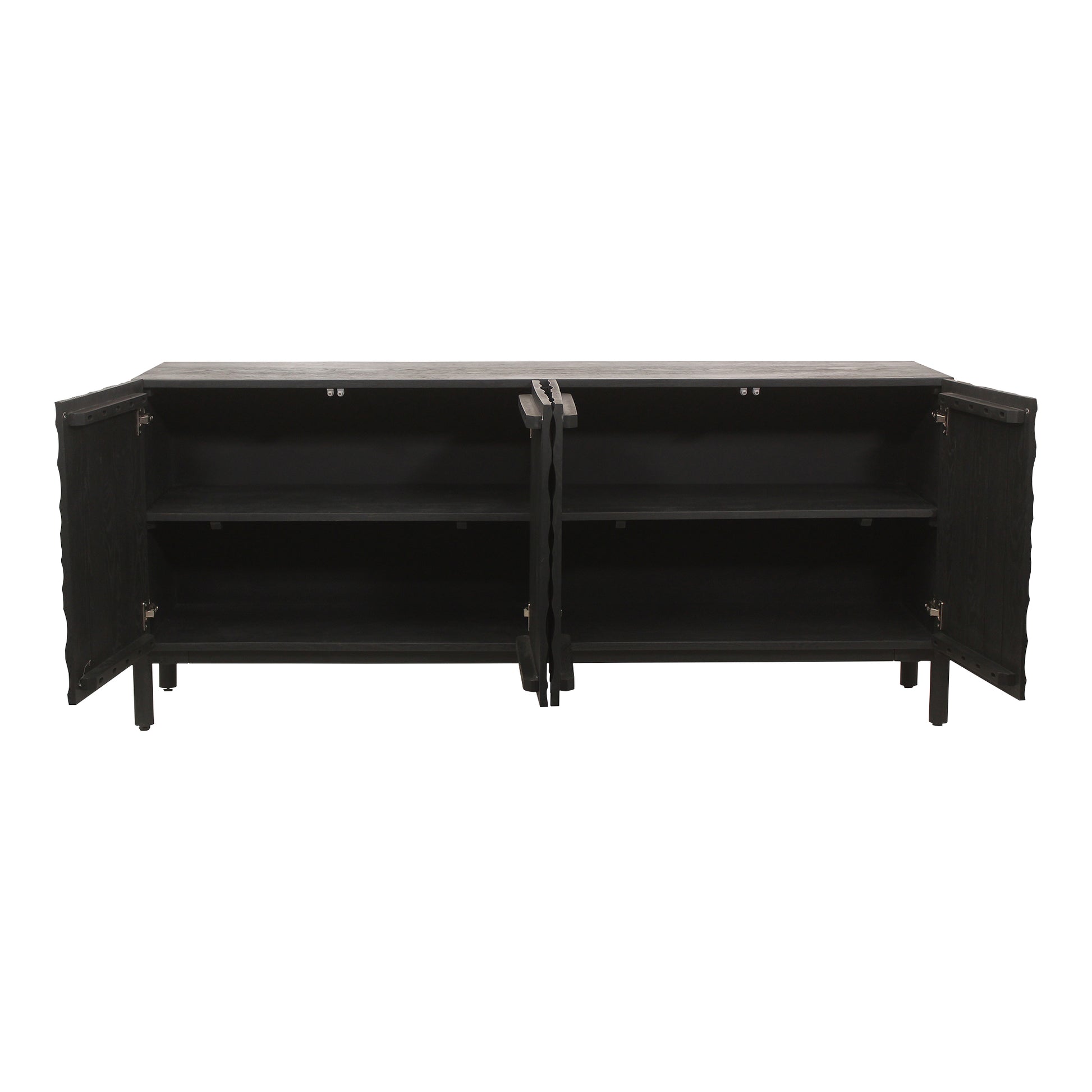 Moes Home Sideboards Misaki Black Contemporary Furniture