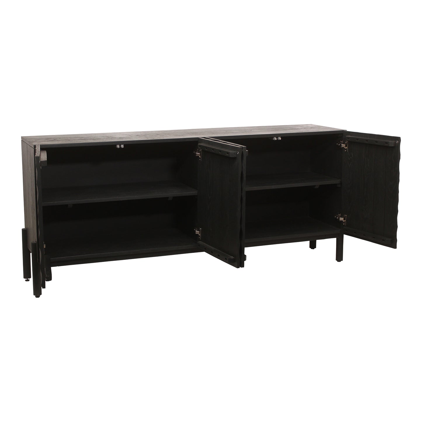 Moes Home Sideboards Misaki Black Contemporary Furniture