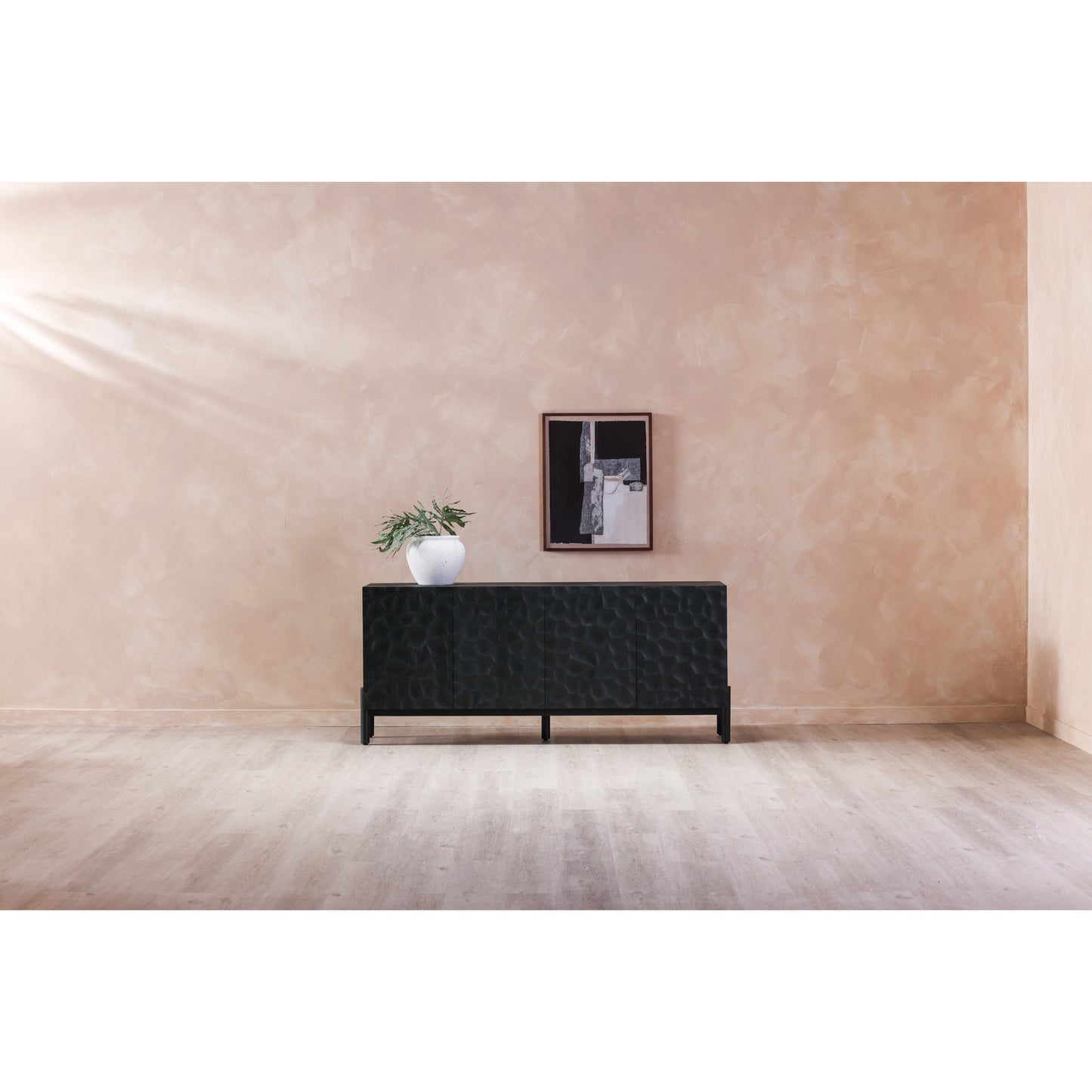 Moes Home Sideboards Misaki Black Contemporary Furniture