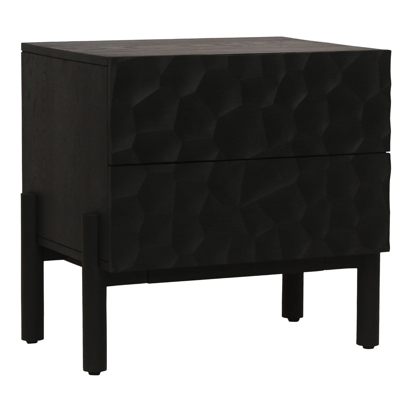 Moes Home Nightstands MISAKI Black Contemporary Furniture