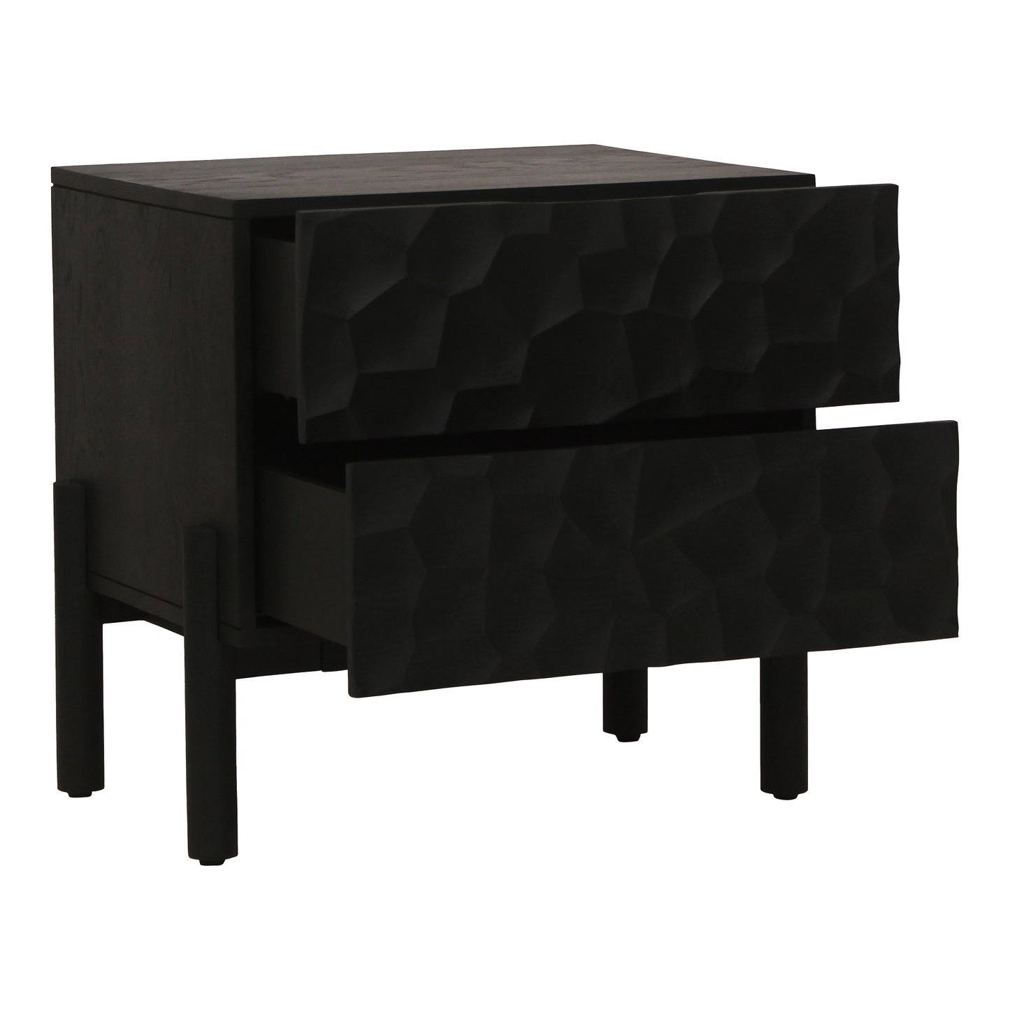 Moes Home Nightstands MISAKI Black Contemporary Furniture